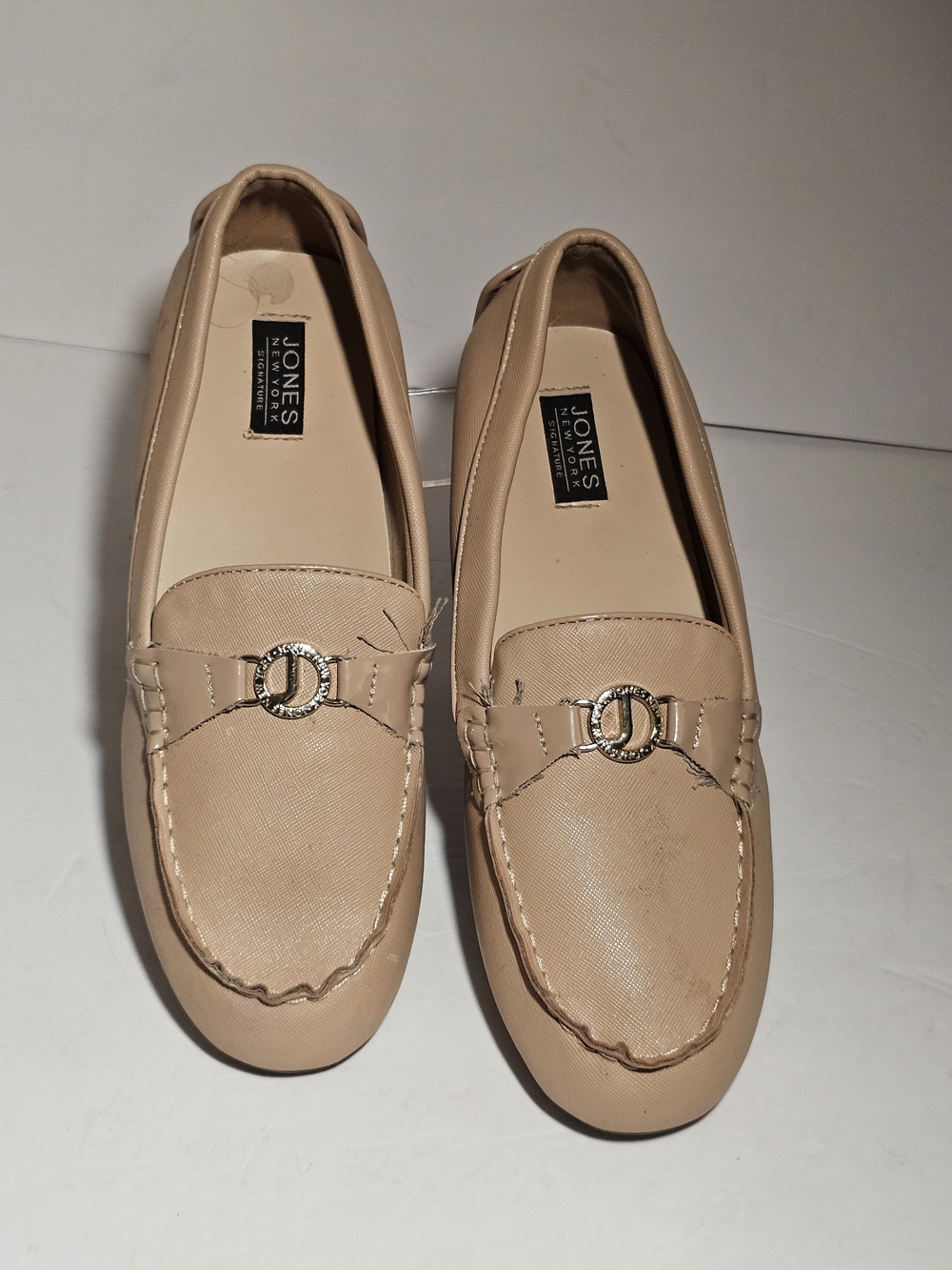 Jones New York Womens Size 10M Rannel Chain Detail Loafers Casual Dress Shoes